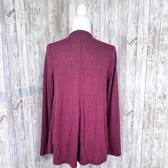 Old Navy Open Front Cardigan | Red | Maroon | Lightweight | Medium | Women's - Picture 4 of 8